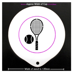 Tennis Racket Stencil